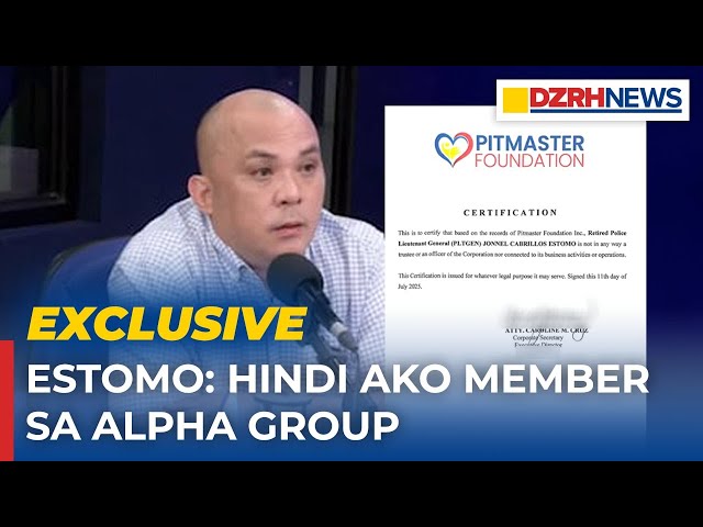 EXCLUSIVE: Ret. PNP Gen. Jonnel Estomo, itinangging may kinalaman sa kaso ng 'missing sabungeros'