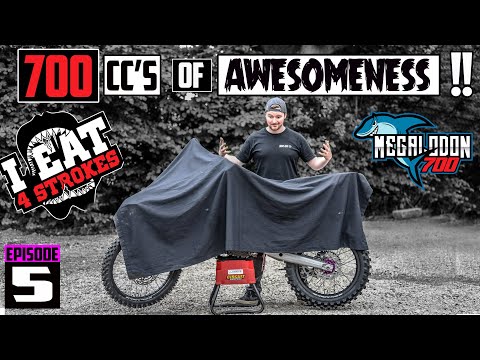Unveiling 700cc's of Dirt Bike Awesomeness - The Megalodon is revealed - Project 700 EP5