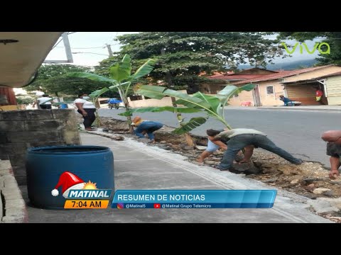 Moradores de Los Hidalgos siembran Platanos en las calles, Ocupan droga en Oviedo - Matinal