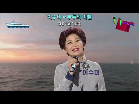 <strong>이수미</strong> - 부두의 이별  "작사:월견초. 작곡:이인권".  김윤미님 희망곡