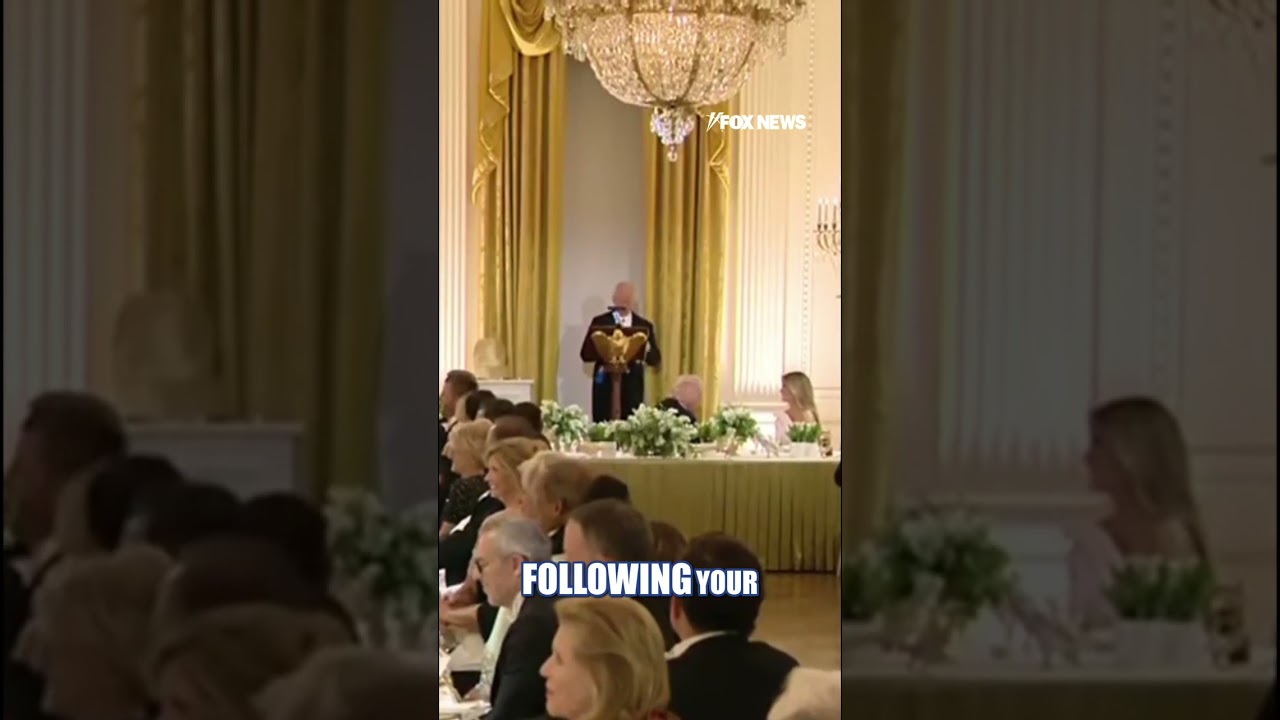 King Charles' joke CRACKS UP White House State Dinner #shorts #us #news #royals #kingcharlesiii