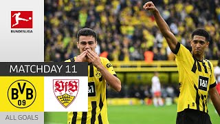 Brilliant Bellingham & Reyna Goal | Dortmund — Stuttgart 5-0 | All Goals | MD 11 – Bundesliga 22/23