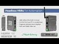 Headless HMIs for Automation