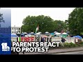 Parents pick up students from Hopkins, react to encampment