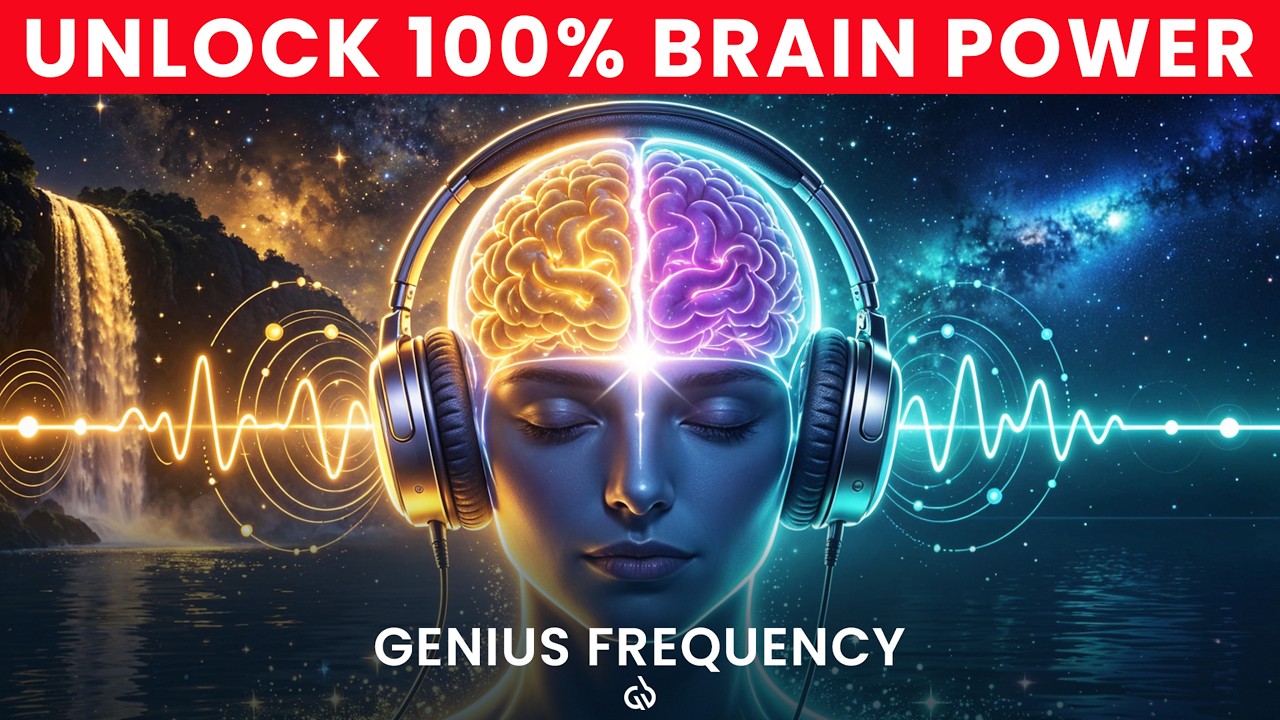 Unlock 100% Brain Potential: Genius Frequency - 40 Hz Binaural Beats