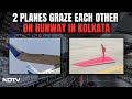 Kolkata Airport Accident | Bizarre Accident At Kolkata Airport Damages Wingtips Of 2 Aircraft