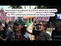 Protesters clash with Manila police during anti-corruption rally | REUTERS  - 01:16 min - News - Video