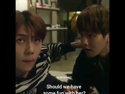 EXO next door OMG sebeak😂😂