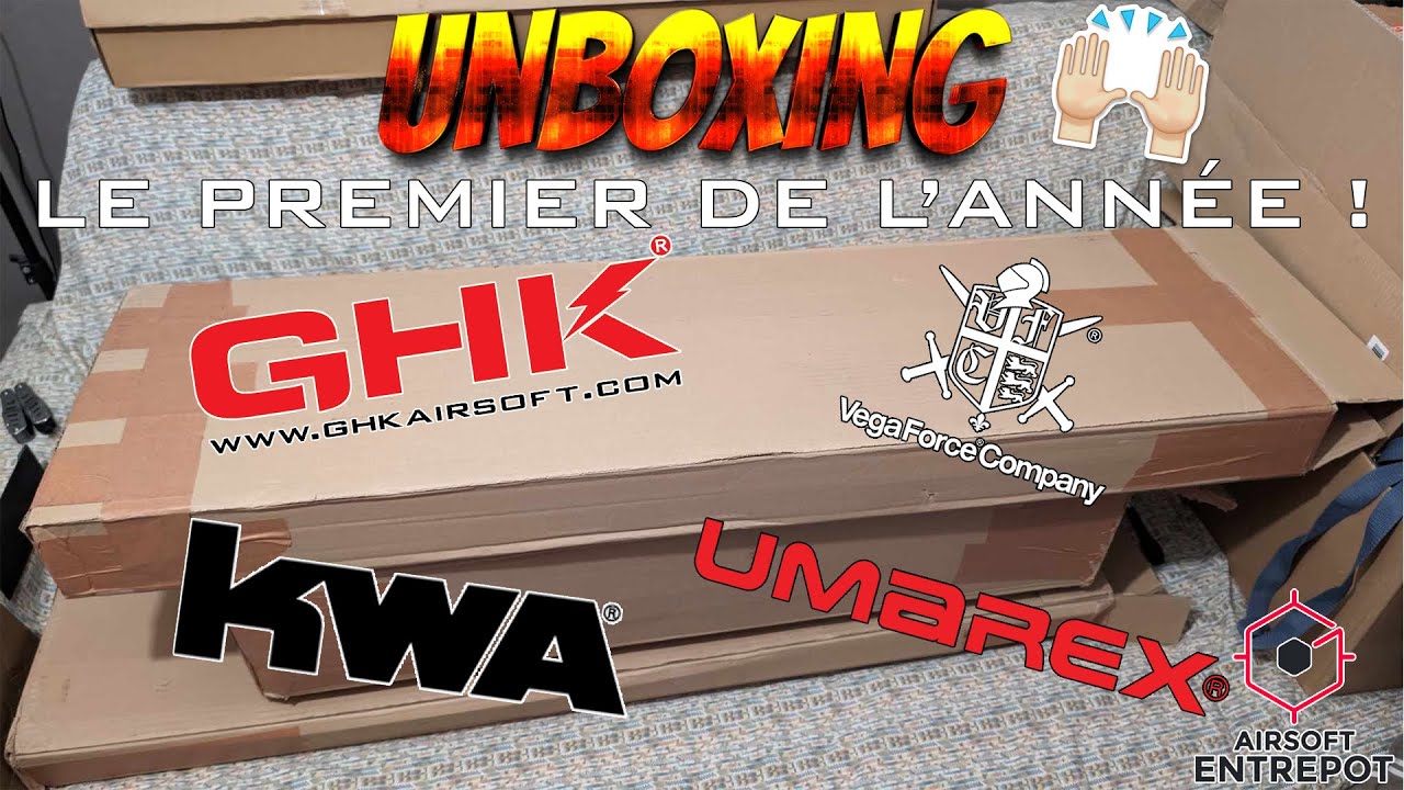 UNBOXING AIRSOFT - LE PREMIER DE L'ANNÉE ! Feat le stagiaire (Airsoft Entrepot) [FR]