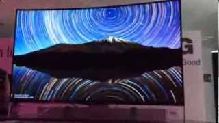 LG nos muestra el primer televisor OLED y curvo