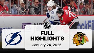 NHL Highlights | Lightning vs. Blackhawks - January 24, 2025