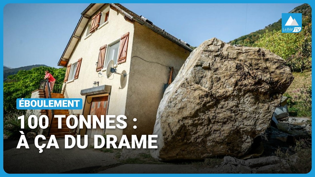 Un rocher de 100 tonnes frôle une maison en Vallée d’Ossau : le miracle de Louvie-Soubiron