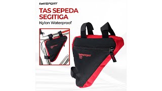 Pratinjau video produk TaffSPORT Tas Sepeda Segitiga Nylon Waterproof - YA187