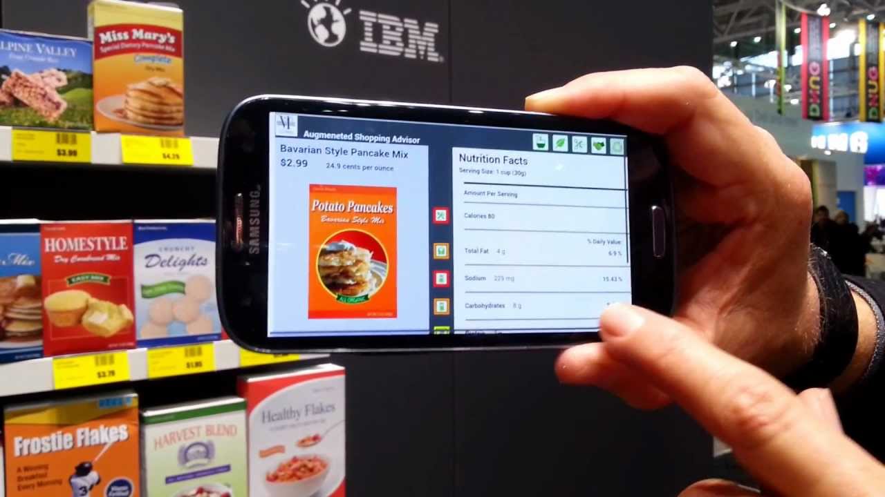 IBM Augmented Reality Shopping App On CeBIT 2013 - YouTube