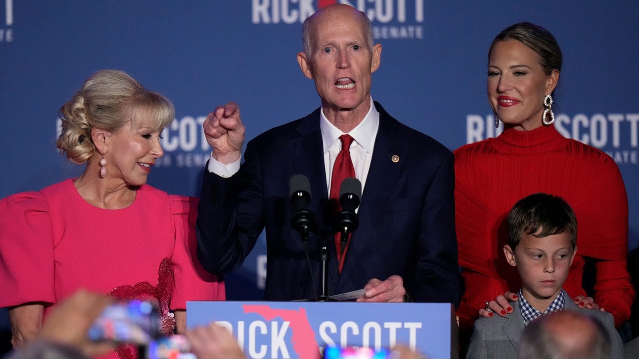 Rick Scott campaigns for senate GOP leader after Florida victory