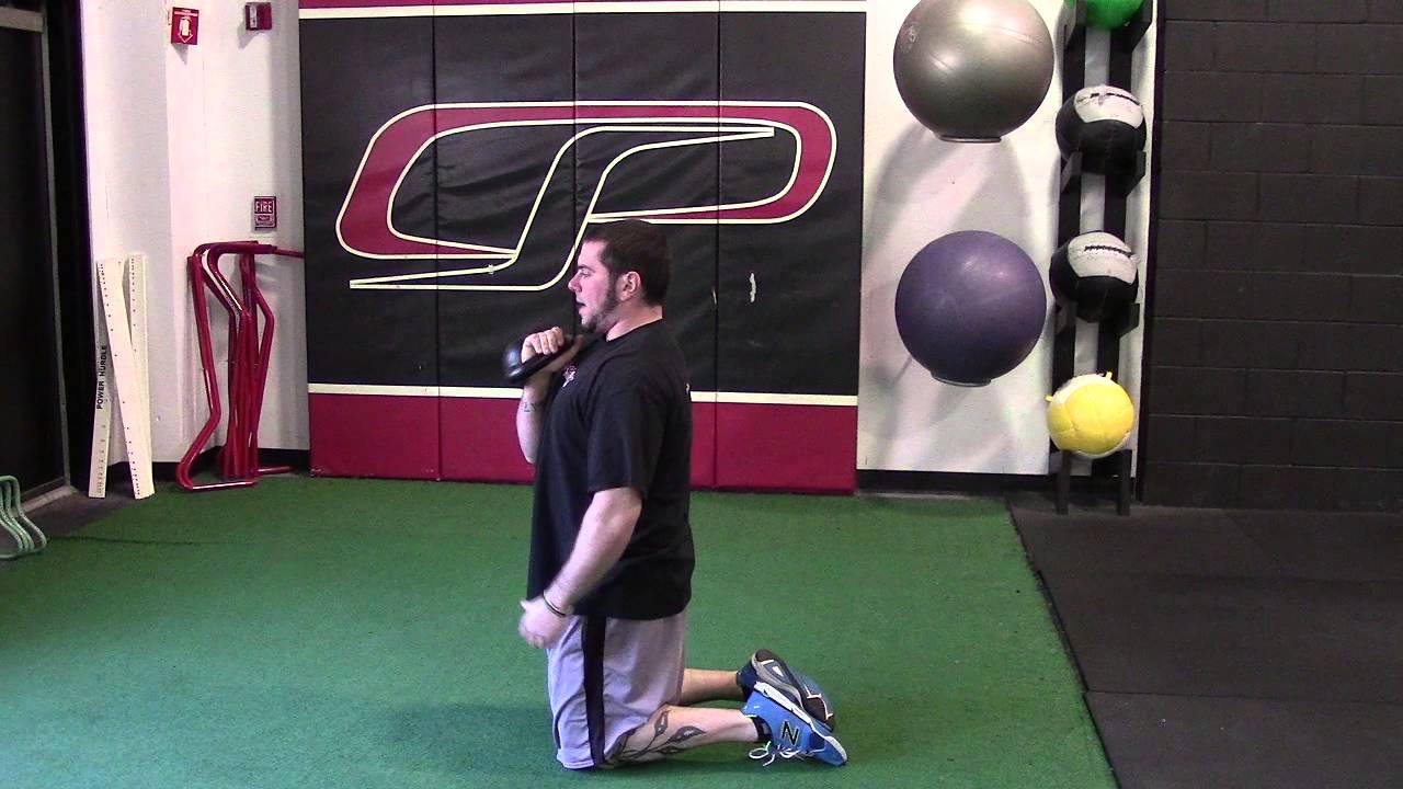 EricCressey.com: Tall-Kneeling 1-arm Kettlebell Overhead Press - YouTube