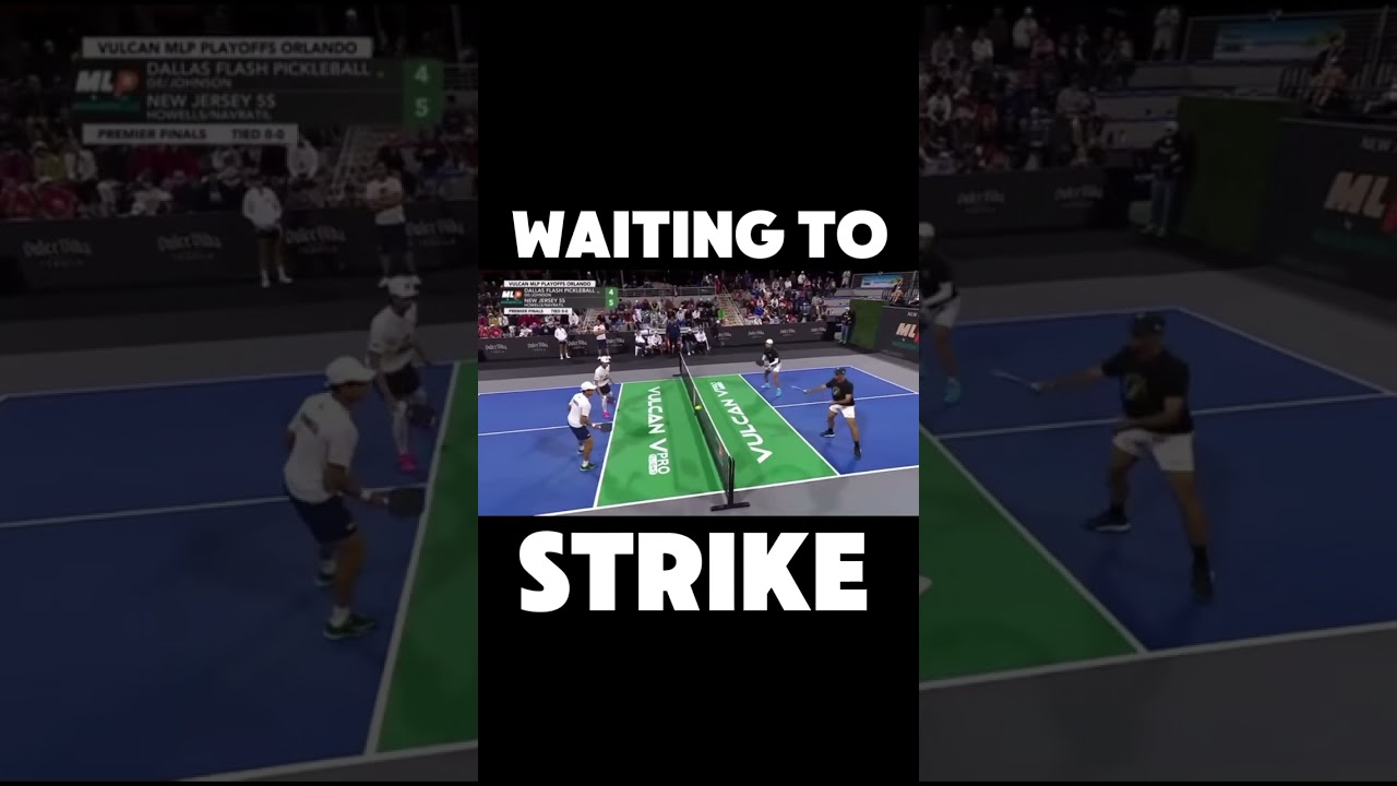 The perfect example of playing patiently, waiting for the opportunity to attack 👏 #pickleball
