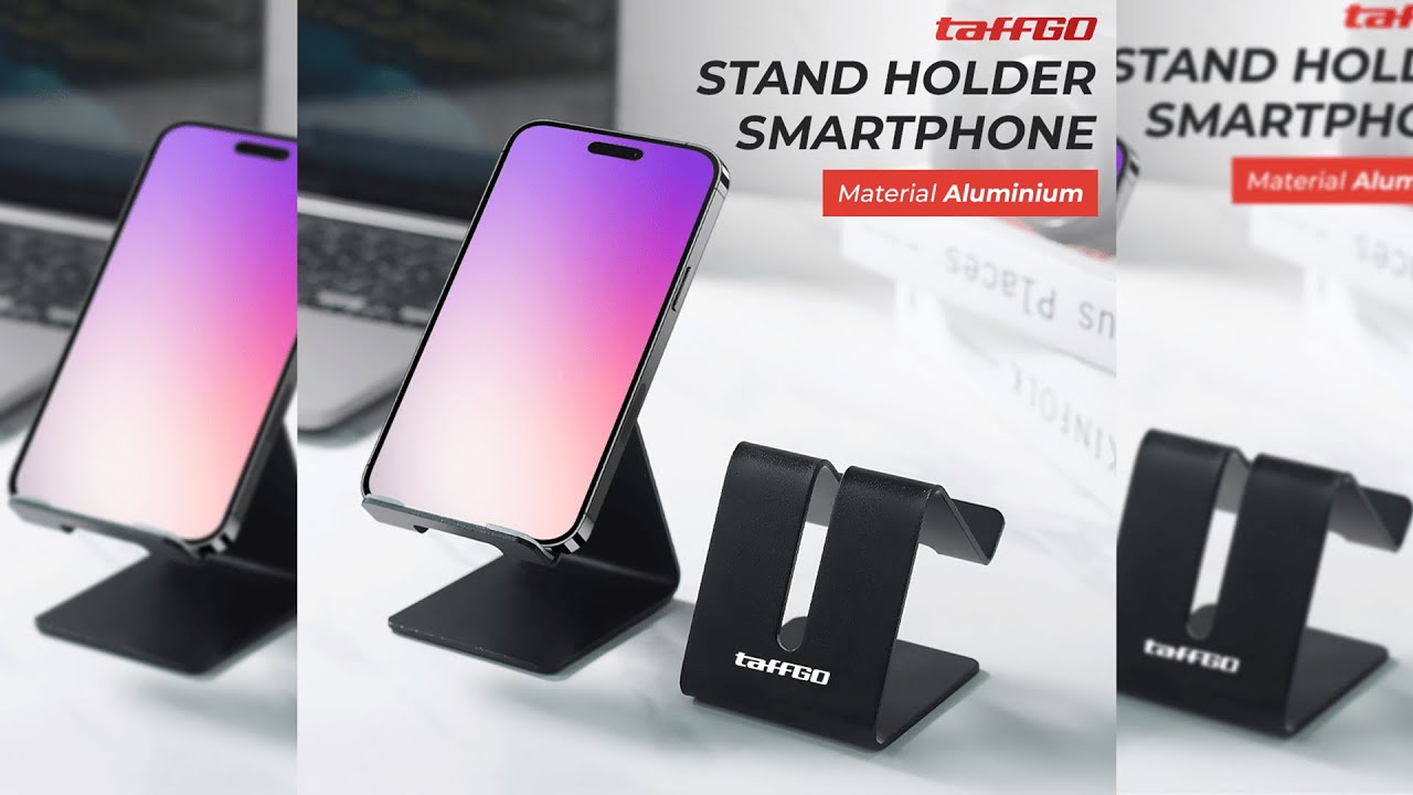 Pratinjau video produk TaffGO Mobile Mate Smartphone Tablet Stand Holder Aluminium - S014