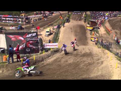2015 European Championship EMX250 Round of Pietramurata Race 2 Highlights 