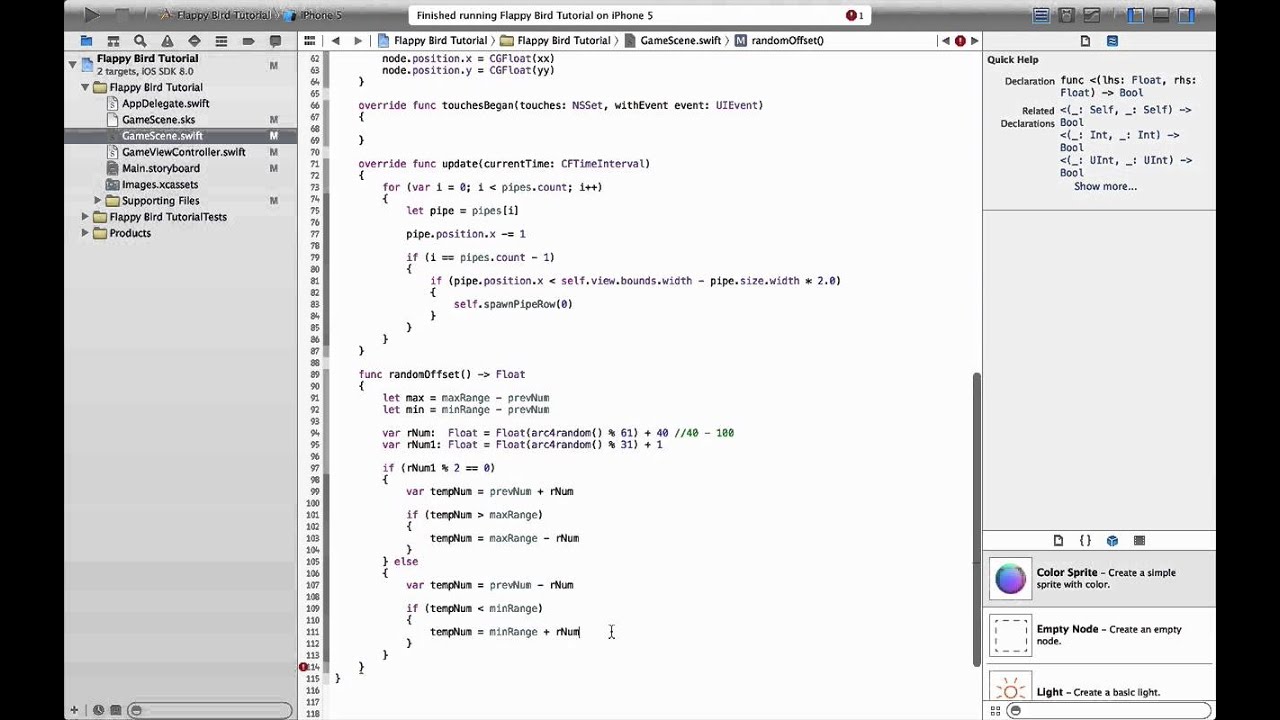 Xcode Swift Iphone Tutorial | sososwift collection ios 8 game development Xcode Swift Iphone Tutorial | sososwift collection ios 8 game development
