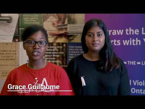 Ontario students talk about the Draw the Line campaign Ontario students talk about the Draw the Line campaign