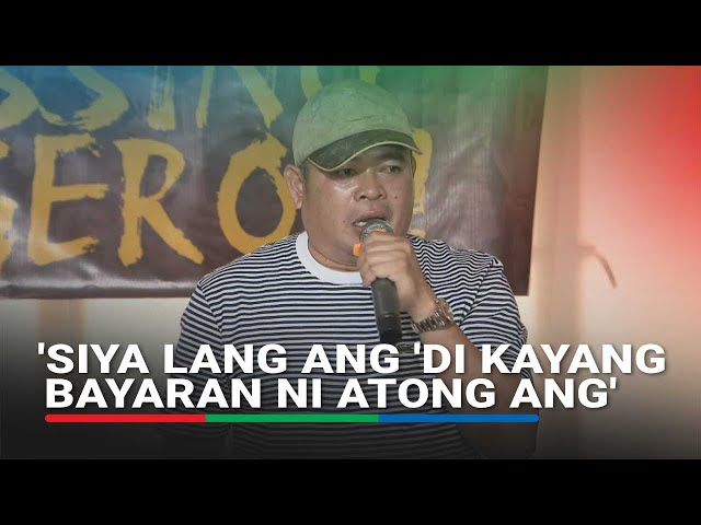 Patidongan on Torre: 'Siya lang ang 'di kayang bayaran ni Atong Ang'
