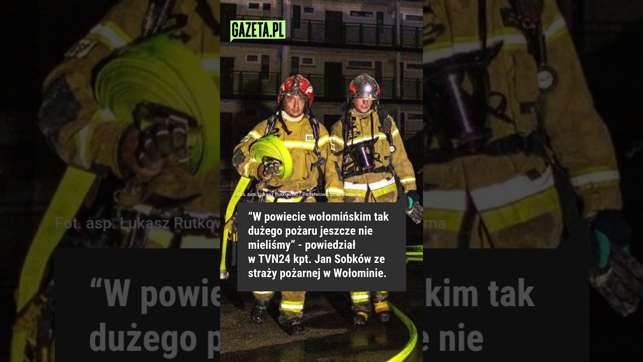 Is the fire in Ząbki sabotage? “We are considering a deliberate action” #shorts #fire