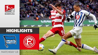 Great Battle In A Special Match | Hertha BSC — Fortuna Düsseldorf 2-2 | Highlights | Bundesliga 2