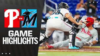 Phillies vs. Marlins Game Highlights (6/18/25) | MLB Highlights