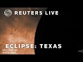 LIVE: A telescopic view of the total solar eclipse in Texas by the Exploratorium museum