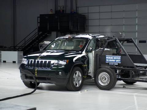 Teste de acidente de vídeo Jeep Grand Cherokee desde 2010