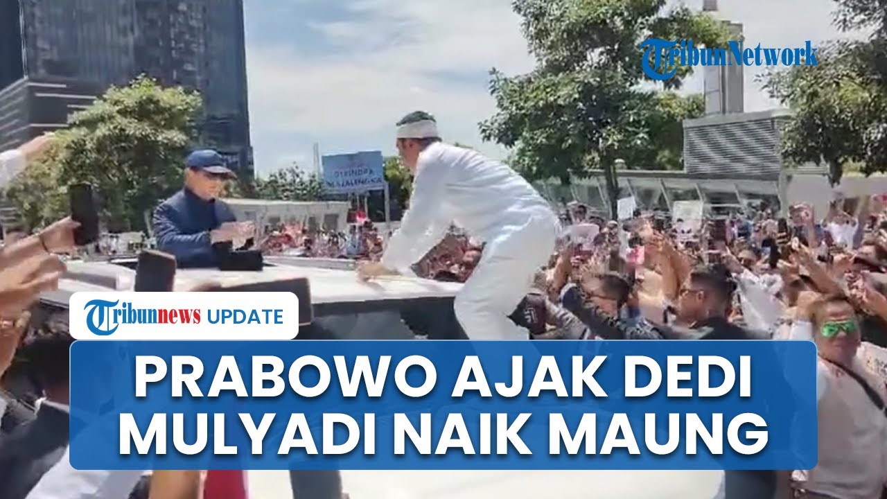 Prabowo Ajak Dedi Mulyadi Naik Mobil Maung Garuda Usai Pelantikan, Beri Sapu Tangan Basah