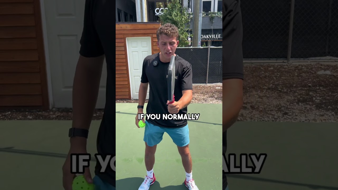 How To Hit a Screwball Serve! #pickleball #pickleballtips #shorts