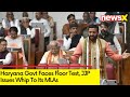 Haryana Govt Faces Floor Test | JJP Issues Whip To Its MLAs To Remain Absent | NewsX