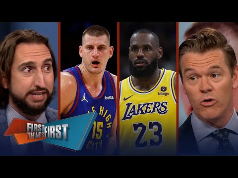 FIRST THING FIRST | Nick Wright GOES CRAZY LeBron lead Lakers beat Nuggets to avoid elimination