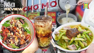 Cầm 100K ăn sập khu ẩm thực dưới lòng đất tại chợ Mơ | Hanoi Review