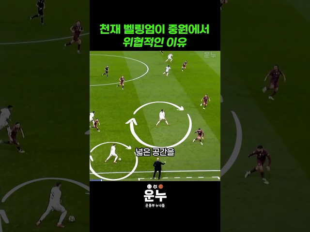 천재 벨링엄이 중원에서 위협적인 이유 #축구