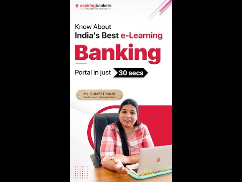 Know about India's best e-learning banking portal in just 30 secs| 100% Placement