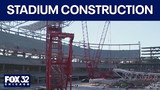 Construction on Northwestern's new Ryan Field making good progress