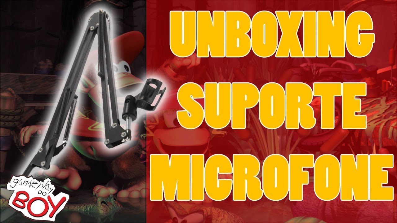 UNBOXING SUPORTE DE MESA PARA MICROFONE - Gameplay do Boy
