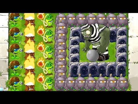 MAX LEVEL POWER-UP! Primal Vs GARGANTUAR In Prison Plants 