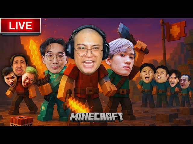 4VS4 ยุทธการบดหมูสับ ไอจะขยี้ยูให้แหลกคึ คนดูจอยเซิร์ฟได้นะ I Minecraft