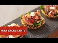 Feta Salad Tarts | स्वादिष्ट फेटा सलाद टार्ट्स कैसे बनाएं | Sanjeev Kapoor Khazana