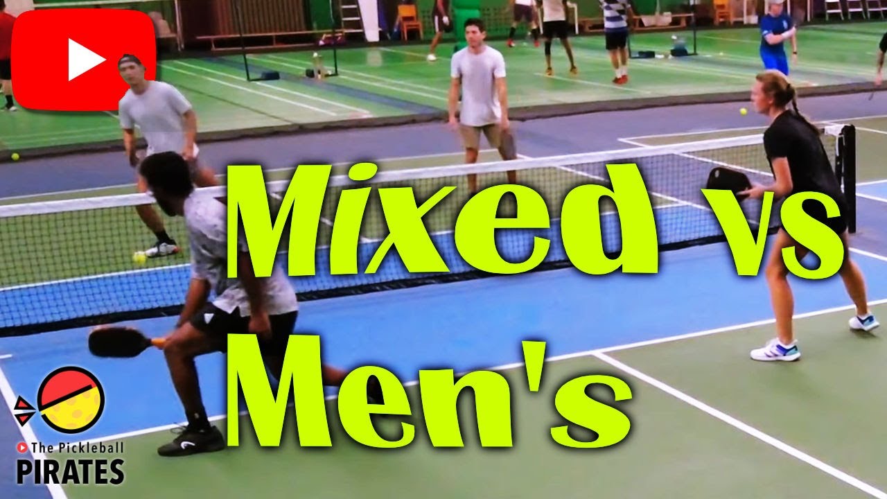 How 4.5+ Pickleball Mixed vs Men's Doubles Looks