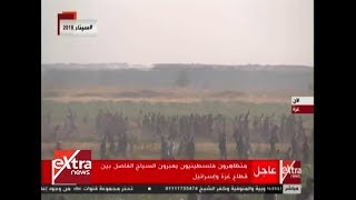 الآن| متظاهرون فلسطينيون يعبرون السياج الفاصل بين قطاع غزة ...