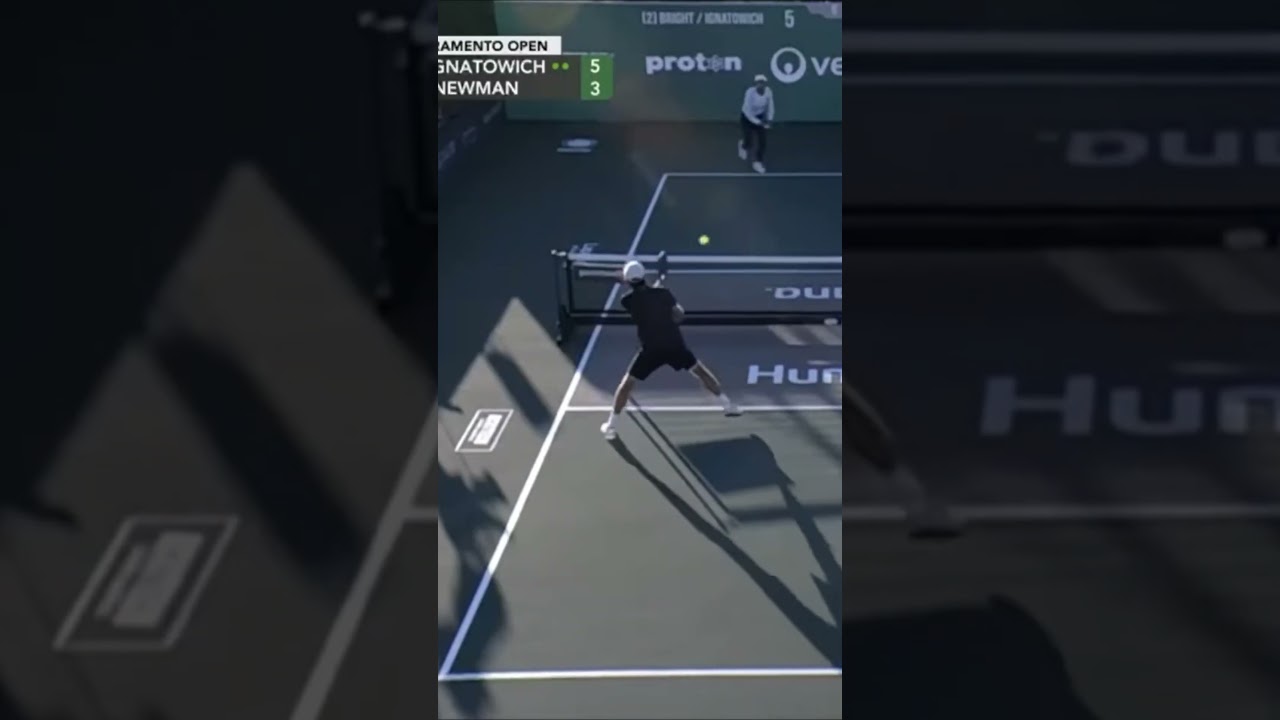 Bright/Ignatowich v Newman/Wright at the Veolia Sacramento (5) #shorts #pickleball