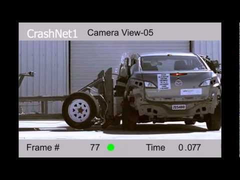 crash test video Mazda 3 MPS (Mazdaspeed 3) din 2009