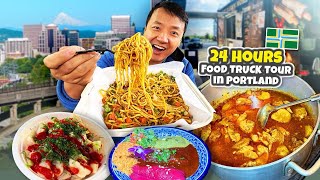 24 HOURS Eating ONLY at FOOD TRUCKS in Portland Oregon