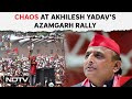Azamgarh News | Chaos At Akhilesh Yadavs Azamgarh Rally, Days After Disturbance In Prayagraj