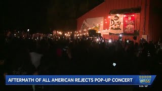 Aftermath of All American Rejects pop up concert in Albuquerque